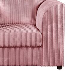 Furnishings For Less UK Luxor Jumbo Cord Fabric Armchair in Pink - thumbnail 3