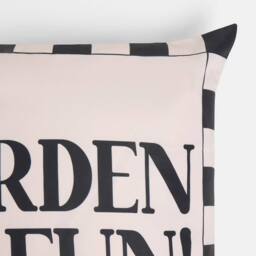 OHS 2 x Garden of Fun Slogan Garden Cushion Covers Outdoor Water Resistant in Cream - Size: 45 cm x 45 cm - thumbnail 6