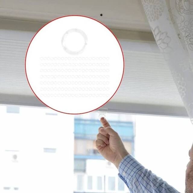 SPETLEK Plastic Roman Blind Curtain Rings 1PCS SAMPLE in Clear - image 1