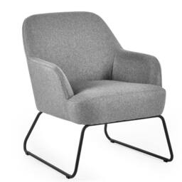 Cheshire Premium Stylish Davos Accent Chair in Grey - thumbnail 1