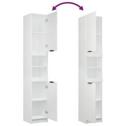 Berkfield Home 3 Piece Bathroom Cabinet Set White Engineered Wood - thumbnail 6