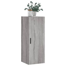 Berkfield Home Wall Mounted Cabinet Grey Sonoma 34.5x34x90 cm - thumbnail 4