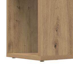 Berkfield Home Bookcase Artisan oak Engineered wood 80 x 24 x 124 cm Storage in Brown - thumbnail 9