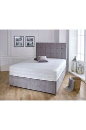 eXtreme Comfort Ltd Men's Straight Line Memory Foam Spring Mattress in White - Size: King - thumbnail 1