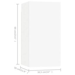 Berkfield Home TV Cabinets 7 pcs White 30.5x30x60 cm Engineered Wood - thumbnail 7