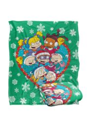 Nickelodeon Rugrats Group Christmas Silky Touch Super Soft Throw Blanket 152 X 127 cm in White - thumbnail 2