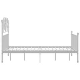 Berkfield Home Bed Frame White Metal 120x200 cm - Size: Small Double - thumbnail 4