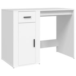 Berkfield Home Elegant Desk White 100x49x75 cm Engineered Wood - Size: 100 x 49 x 75 cm - thumbnail 3