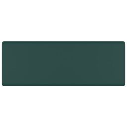 Berkfield Home Luxury Basin Overflow Square Matt Dark Green 41x41 cm Ceramic - thumbnail 2