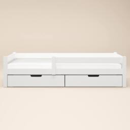 Flair Milo Single Bed with Storage in White - thumbnail 5
