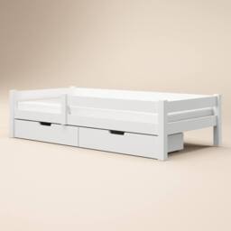 Flair Milo Single Bed with Storage in White - thumbnail 4