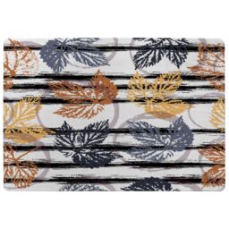 Benjamin Tate Design Cute Autumn Leaves Rug in Natural - Size: Large - thumbnail 1