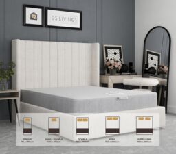 DS Living Premium Comfort Orthopaedic Medium-Firm Mattress in Grey - Size: Double - thumbnail 6