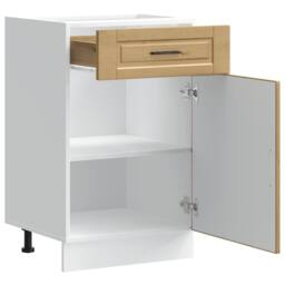 Berkfield Home Kitchen Base Cabinet¬†Porto Artisan Oak Engineered Wood in Brown - thumbnail 5