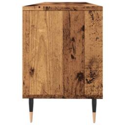 Berkfield Home TV Cabinet Old Wood 150x30x44.5 cm Engineered Wood in Brown - thumbnail 6