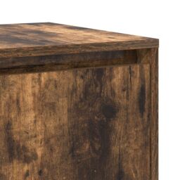 Berkfield Home Smoked Oak Sideboard Smoked Oak Engineered Wood 120 x 41 x 75 cm in Brown - thumbnail 9