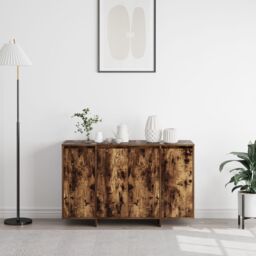 Berkfield Home Smoked Oak Sideboard Smoked Oak Engineered Wood 120 x 41 x 75 cm in Brown - thumbnail 4