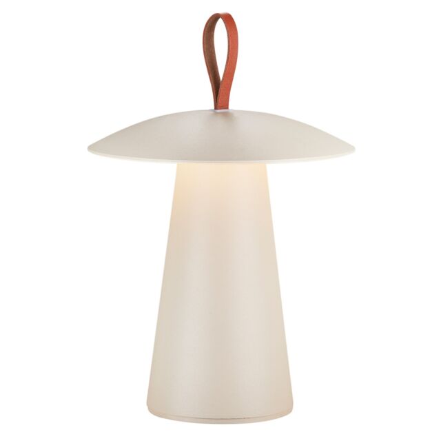 Nordlux Modern Outdoor Table Battery Light Sand Aluminium Intergrated LED Touch Dimmer - Battery, IP54 in Light Beige - image 1