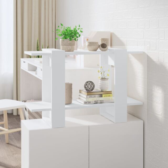 Berkfield Home Book Cabinet/Room Divider White 80x30x51 cm - Size: 80 x 30 x 51 cm - image 1