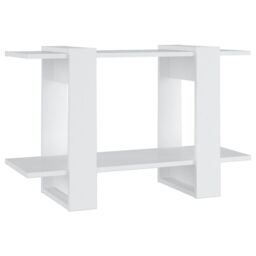 Berkfield Home Book Cabinet/Room Divider White 80x30x51 cm - Size: 80 x 30 x 51 cm - thumbnail 2