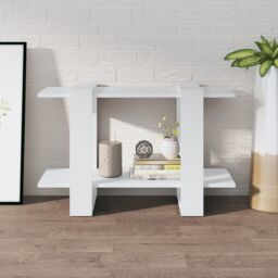 Berkfield Home Book Cabinet/Room Divider White 80x30x51 cm - Size: 80 x 30 x 51 cm - thumbnail 3