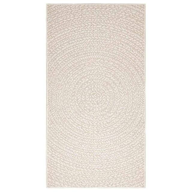 Berkfield Home Rug ZIZUR Cream 80x150 cm Jute Look Indoor & Outdoor - Size: Medium - image 1