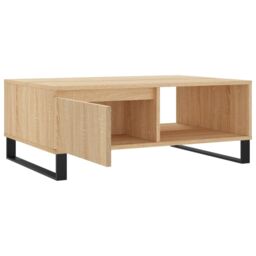 Berkfield Home Coffee Table Sonoma Oak 90x60x35 cm Engineered Wood in Brown - Size: 90 x 60 x 35 cm - thumbnail 6