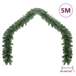 Berkfield Home Christmas Garland with LED Lights 5 m - thumbnail 6