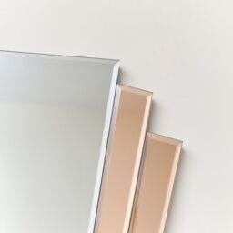 Melody Maison Pink Art Deco Fan Wall Mirror - 60cm X 48cm in Baby Pink - Size: 60 cm X 48 cm - thumbnail 6