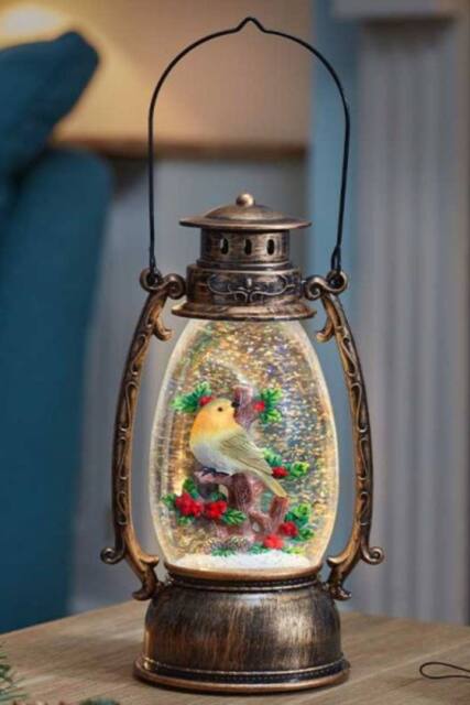 Marco Paul 24cm LED Christmas Snow Globe Decoration Battery Operated - Size: 24 cm - image 1