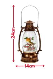Marco Paul 24cm LED Christmas Snow Globe Decoration Battery Operated - Size: 24 cm - thumbnail 3