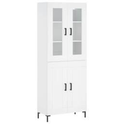 Berkfield Home Highboard White 69.5x34x180 cm Engineered Wood - thumbnail 3