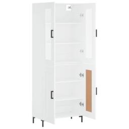 Berkfield Home Highboard White 69.5x34x180 cm Engineered Wood - thumbnail 4