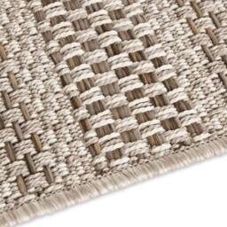 THE RUGS Arras Indoor Outdoor Rug & Runner Flatwoven Polypropylene Rug in Cream - Size: 80 cm x 150 cm - thumbnail 2