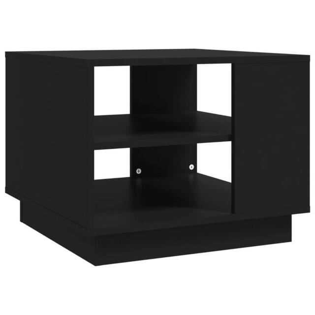Berkfield Home Coffee Table Black 55x55x43 cm Engineered Wood - Size: 55 x 55 x 43 cm - image 1