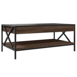 Berkfield Home Decorative Coffee Table with Infinity LED Brown Oak 90x50x38 cm - Size: 90 x 50 x 38 cm - thumbnail 8