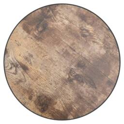 Berkfield Home Tea Table Black & Yellow Ã˜35 cm MDF in Brown - thumbnail 4