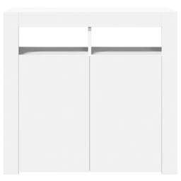 Berkfield Home Sideboard with LED Lights White 80x35x75 cm - Size: 80 x 35 x 75 cm - thumbnail 9