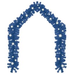 Berkfield Home Christmas Garland with LED Lights 20 m Blue - thumbnail 2