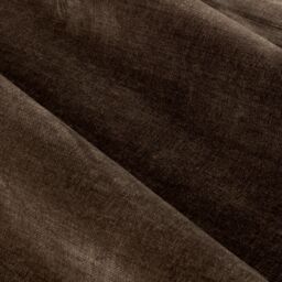 Yard Heavy Chenille Velvet Room Darkening Pencil Pleat Curtain Pair in Brown - Size: 229 cm width x 229 cm drop - thumbnail 4