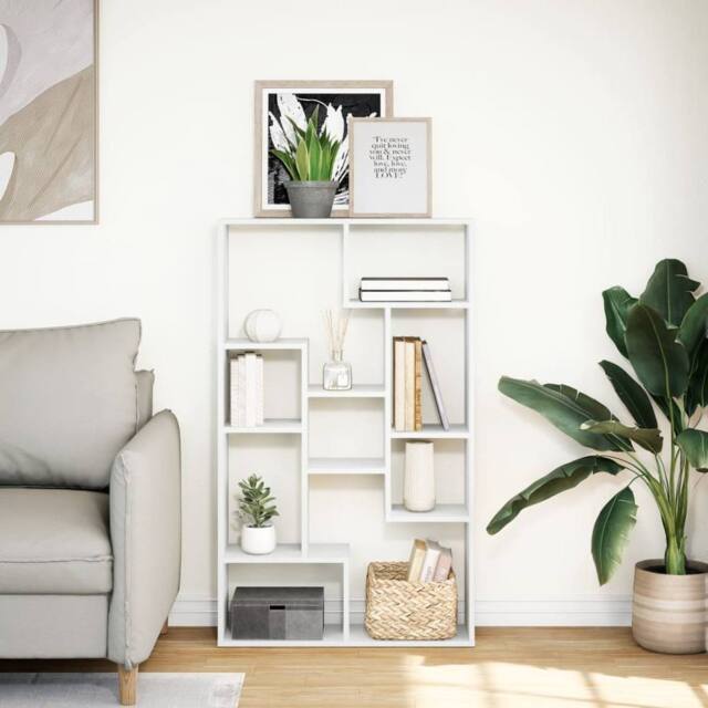 Berkfield Home Durable Bookcase White 72x20x120 cm Engineered Wood - Size: 72 x 20 x 120 cm - image 1