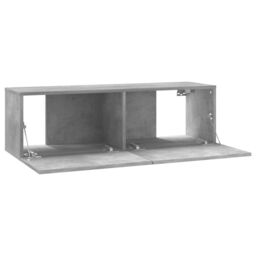 Berkfield Home TV Cabinet Concrete Grey 100x30x30 cm Engineered Wood - Size: 100 x 30 x 30 cm - thumbnail 6