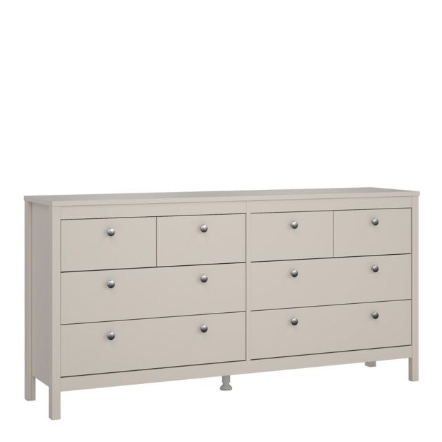 Furniture To Go Madrid Double Dresser 4+4 Drawers in Cashmere in Beige - image 1