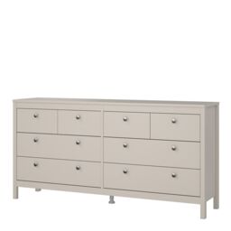 Furniture To Go Madrid Double Dresser 4+4 Drawers in Cashmere in Beige - thumbnail 3