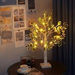 Smartbies Pre Lit Birch Christmas Green Tree Battery Operated or USB Plug-In in White - Size: 1 Pack - thumbnail 5