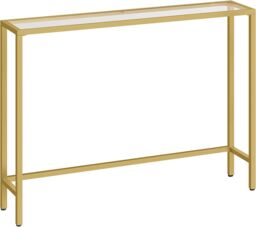Storvo Gold Metal Hallway Console Table - thumbnail 9