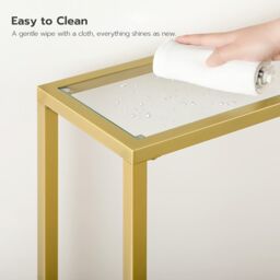 Storvo Gold Metal Hallway Console Table - thumbnail 6
