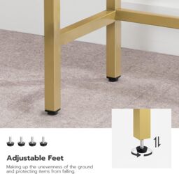 Storvo Gold Metal Hallway Console Table - thumbnail 4