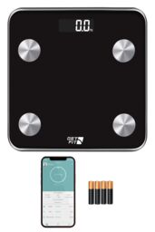 Get Fit Smart Bathroom Scales Digital Body Weighing Scale Connect IOS/Android in Black - thumbnail 5