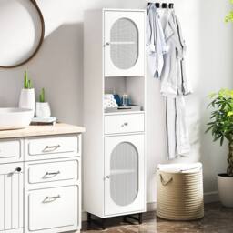 Kelvenix Living Room Storage Organizer Bathroom Cabinet in White - thumbnail 3